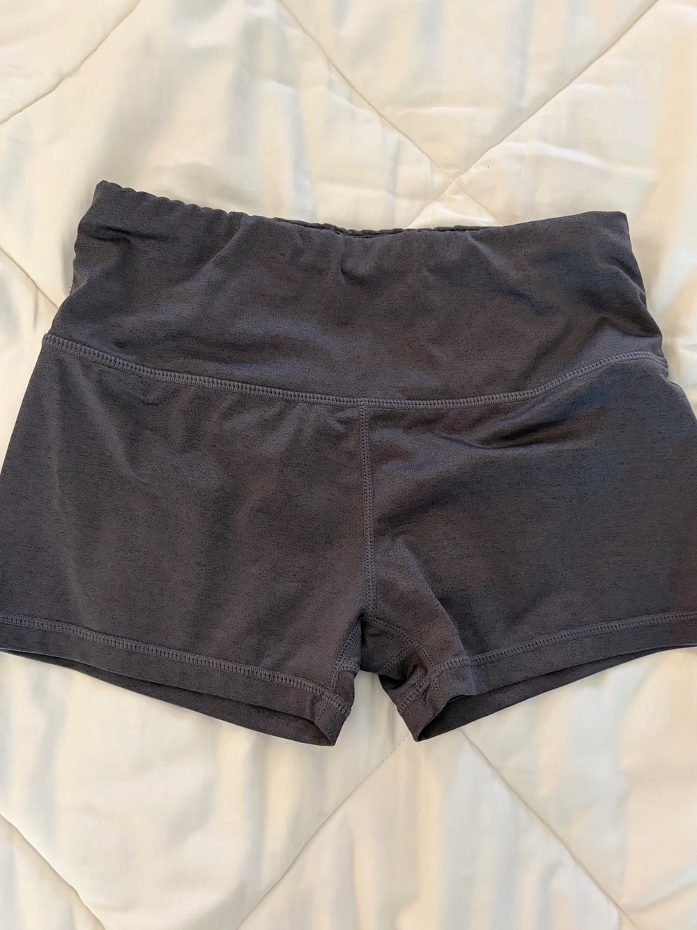 High-Rise Charcoal Women’s Active Shorts